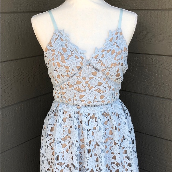 Entro Blue Lace Dress - Picture 2 of 4
